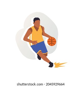 basketball flat illustrations and pictures