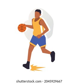 basketball flat illustrations and pictures