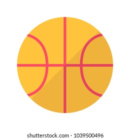 basketball flat vector illustration