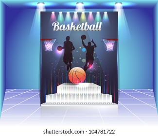 Basketball Flyer Vector Template