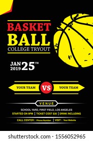 Basketball flyer is a flyer for your basketball event