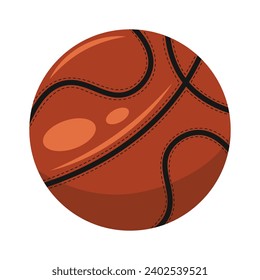 basketball and football vector silhouette, colorful flat, outline black and white realistic ball