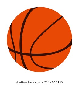 Basketball game ball flat icon