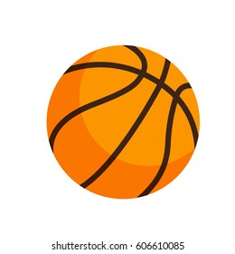 Basketball game ball icon. Vector illustration