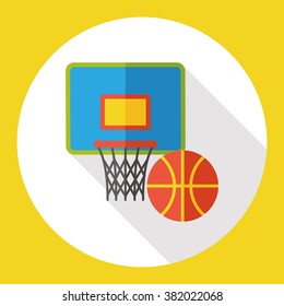 basketball game flat icon