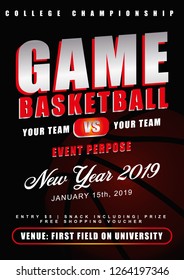BASKETBALL GAME FLYER