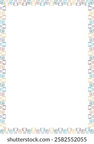 Basketball game frame. Colorful design for players template. Frame with empty space