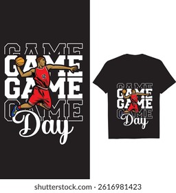  Basketball game  T shirt Design