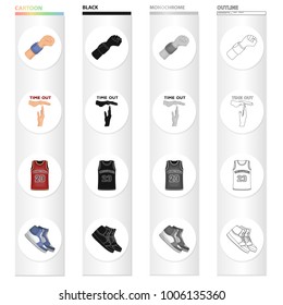 Basketball, game, training, and other web icon in cartoon style.Competition, athlete, uniform, icons in set collection.