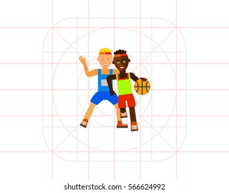Basketball Game Vector Icon