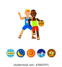 Basketball Game Vector Icon