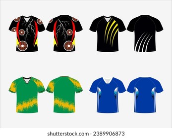 Basketball Glory: 4-Pack Collection of Dynamic Singlet and Shirt Designs - Dominate the Court in Style