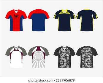 Basketball Glory: 4-Pack Collection of Dynamic Singlet and Shirt Designs - Dominate the Court in Style