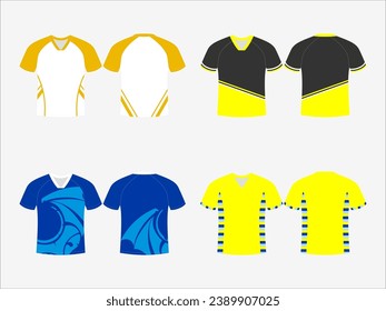 Basketball Glory: 4-Pack Collection of Dynamic Singlet and Shirt Designs - Dominate the Court in Style