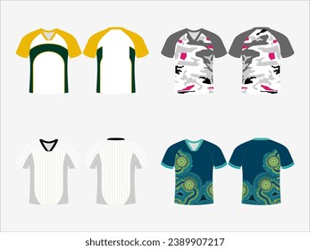 Basketball Glory: 4-Pack Collection of Dynamic Singlet and Shirt Designs - Dominate the Court in Style