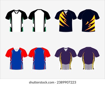Basketball Glory: 4-Pack Collection of Dynamic Singlet and Shirt Designs - Dominate the Court in Style