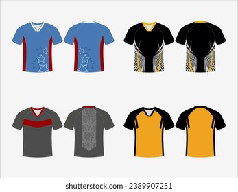 Basketball Glory: 4-Pack Collection of Dynamic Singlet and Shirt Designs - Dominate the Court in Style