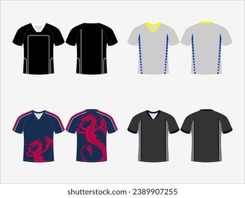 Basketball Glory: 4-Pack Collection of Dynamic Singlet and Shirt Designs - Dominate the Court in Style