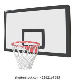 Basketball goal. Basket goal. Vector illustration.