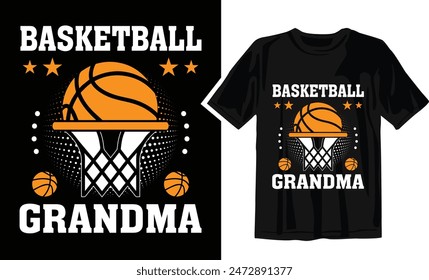 Basketball Grandma
 - Basketball t shirt design Template .Can be used for printable souvenirs ( t-shirt, magnet, mug, cup).
