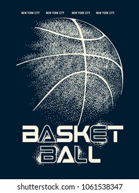 basketball graphic design for t-shirt