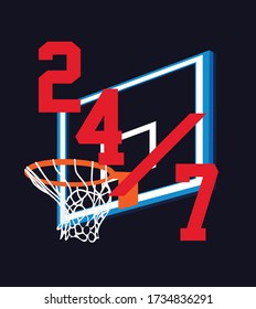basketball graphic design for t-shirt