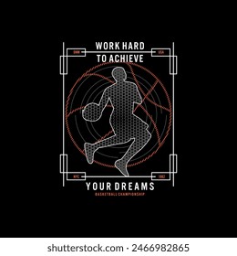 basketball, graphic t shirt vector player , tee shirt and apparel.
