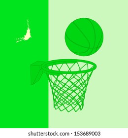 basketball green vector