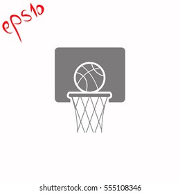 Basketball grey icon.