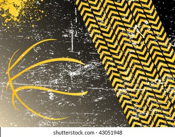 basketball grunge poster