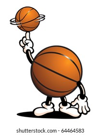 Basketball Guy Spinning Ball