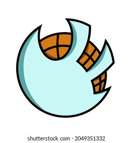 Basketball and Hand logo vector