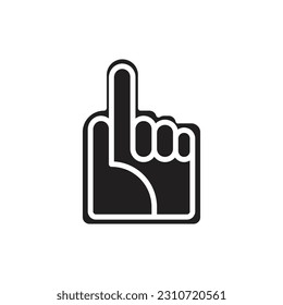 Basketball Hand Sign Filled Icon Vector Illustration