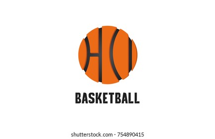 Basketball HCI logo template 