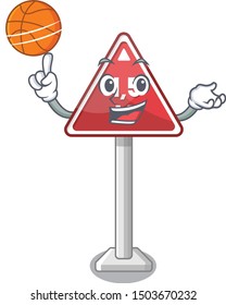 With basketball height limit mascot shaped on character