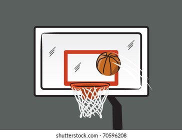 basketball and hoop