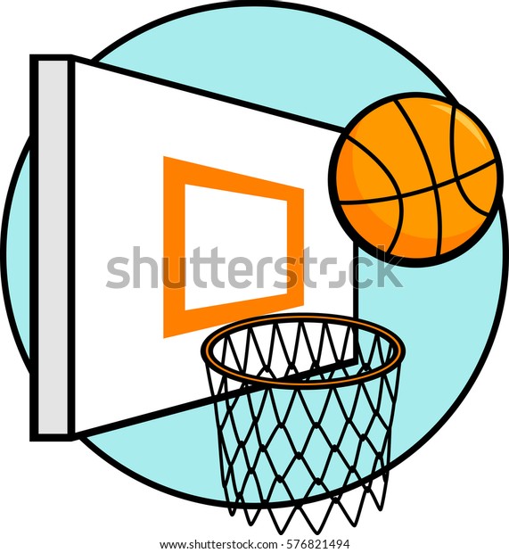 Download Basketball Hoop And Ball Clipart Pictures