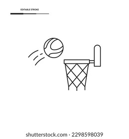 Diseño de vectores de vectores de vectores de vástagos de baloncesto y baloncesto.