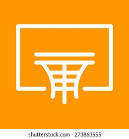 Basketball, hoop, basket ball, match, ball icon vector image. Can also be used for sports, fitness, recreation. Suitable for web apps, mobile apps and print media.