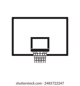 basketball hoop flat icon vector