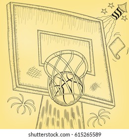 Basketball hoop hit