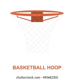 Basketball hoop icon cartoon. Single sport icon from the big fitness, healthy, workout set.