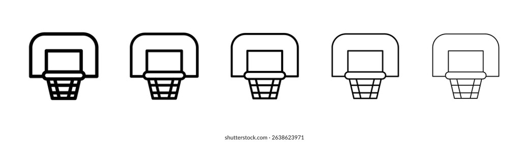 Basketball hoop icon concept. graphic design, logo, Web, UI.