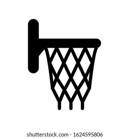 Basketball hoop icon design template, vector icon designed in flat style isolated on white background, solid icon vector design, can be used for web and various needs of your project