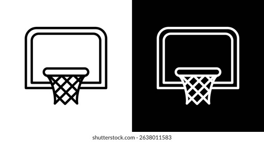 Basketball hoop icon Graphic vector set for ui design