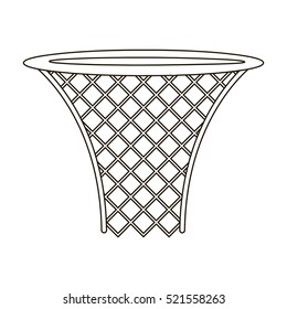 Basketball hoop icon outline. Single sport icon from the big fitness, healthy, workout outline.