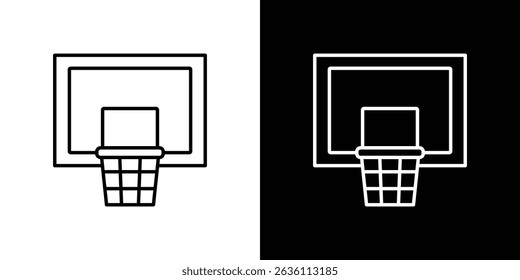 Basketball hoop icon symbol concept for graphic design, Website, UI. EPS