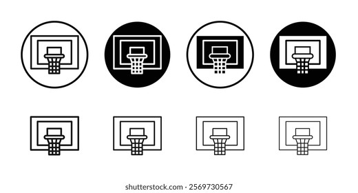 Basketball Hoop icon Symbol mark in filled style