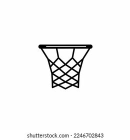 Basketball-Hoop-Symbol-Vorlage. Stock-Vektorgrafik.