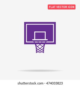 Basketball hoop icon. Vector concept illustration for design.
